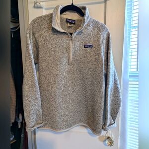 Patagonia Better Sweater 1/4 Zip Fleece L Pelican
